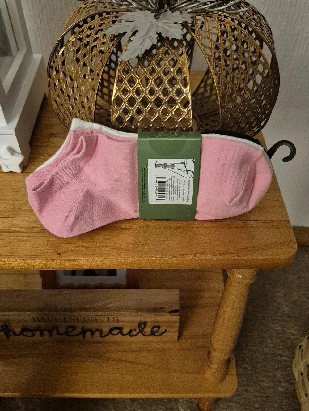 kate spade 3 Pack Low-Cut Socks. Black W/ Pink Polka Dots, Solid White & Pink.